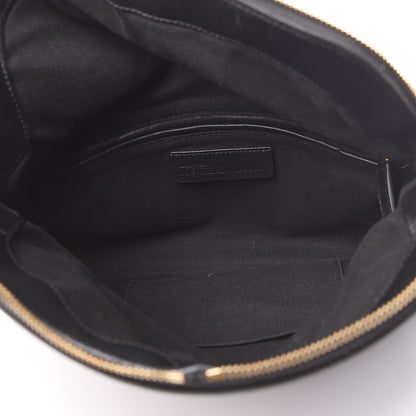 Alexander McQueen Calfskin Studded Padlock Skull Clutch Black 5 of 12