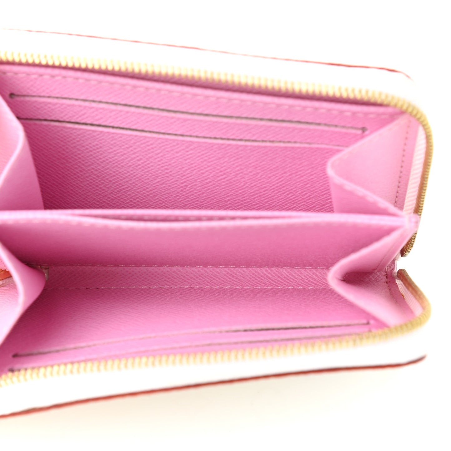 Monogram Multicolor Zippy Coin Purse Wallet White Litchi