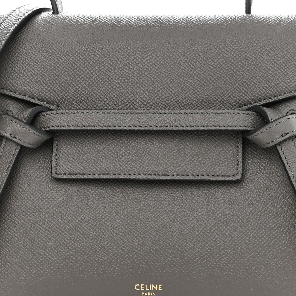 Celine Grained Calfskin Nano Belt Bag Grey 9 of 11