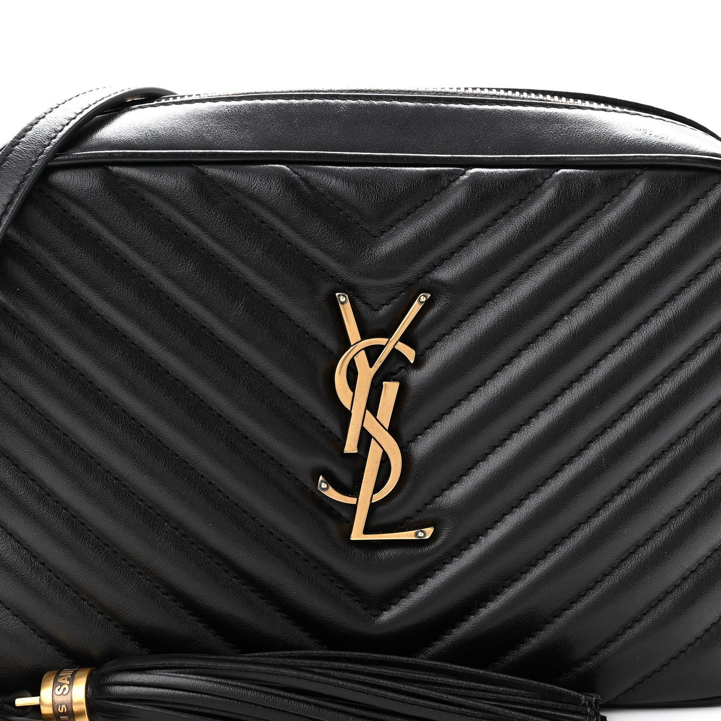Calfskin Matelasse Monogram Lou Camera Bag Black