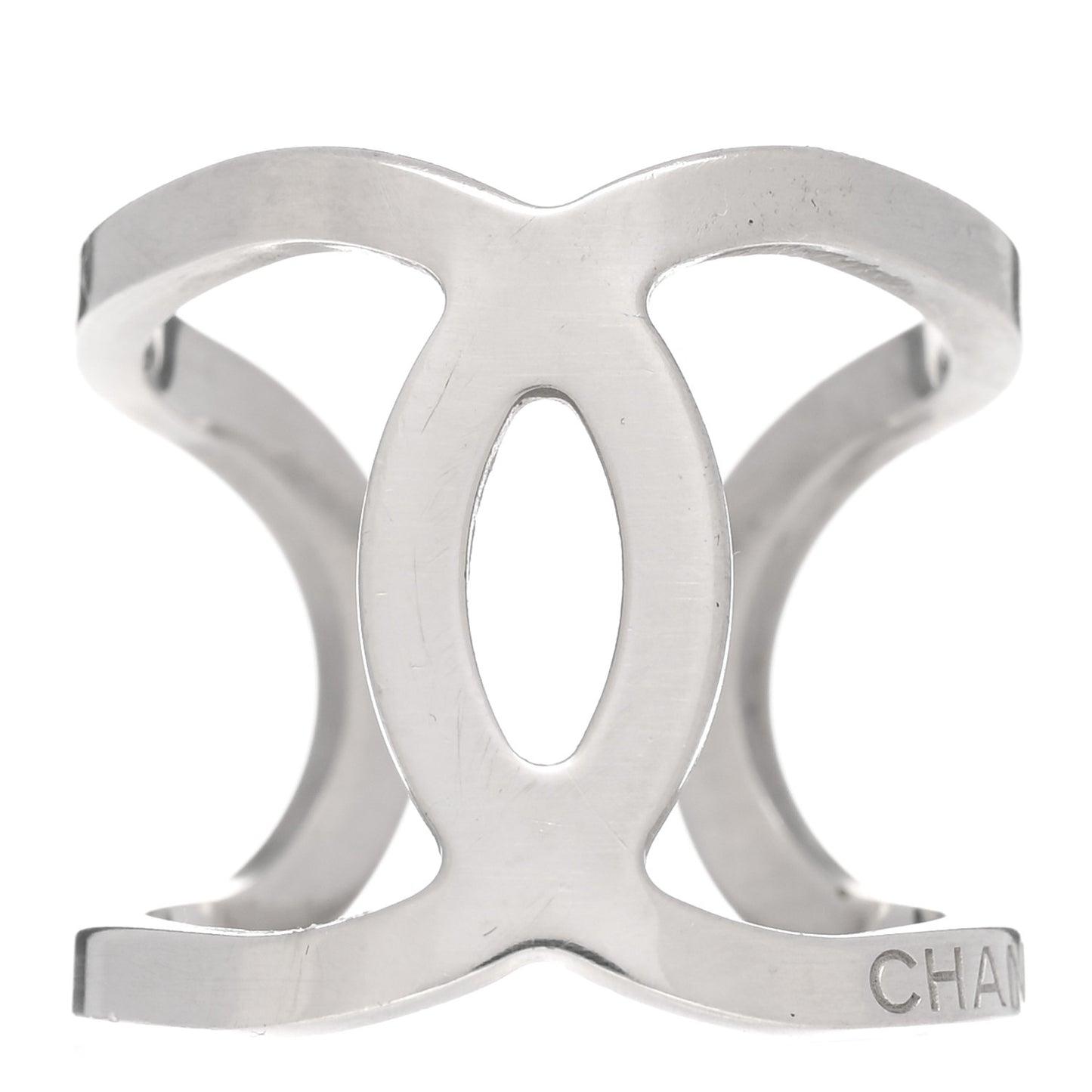 Metal CC Ring 55 7.25 Silver