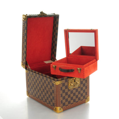 Louis Vuitton Damier Ebene Boite Flacons Beauty Train Trunk Case 5 of 17