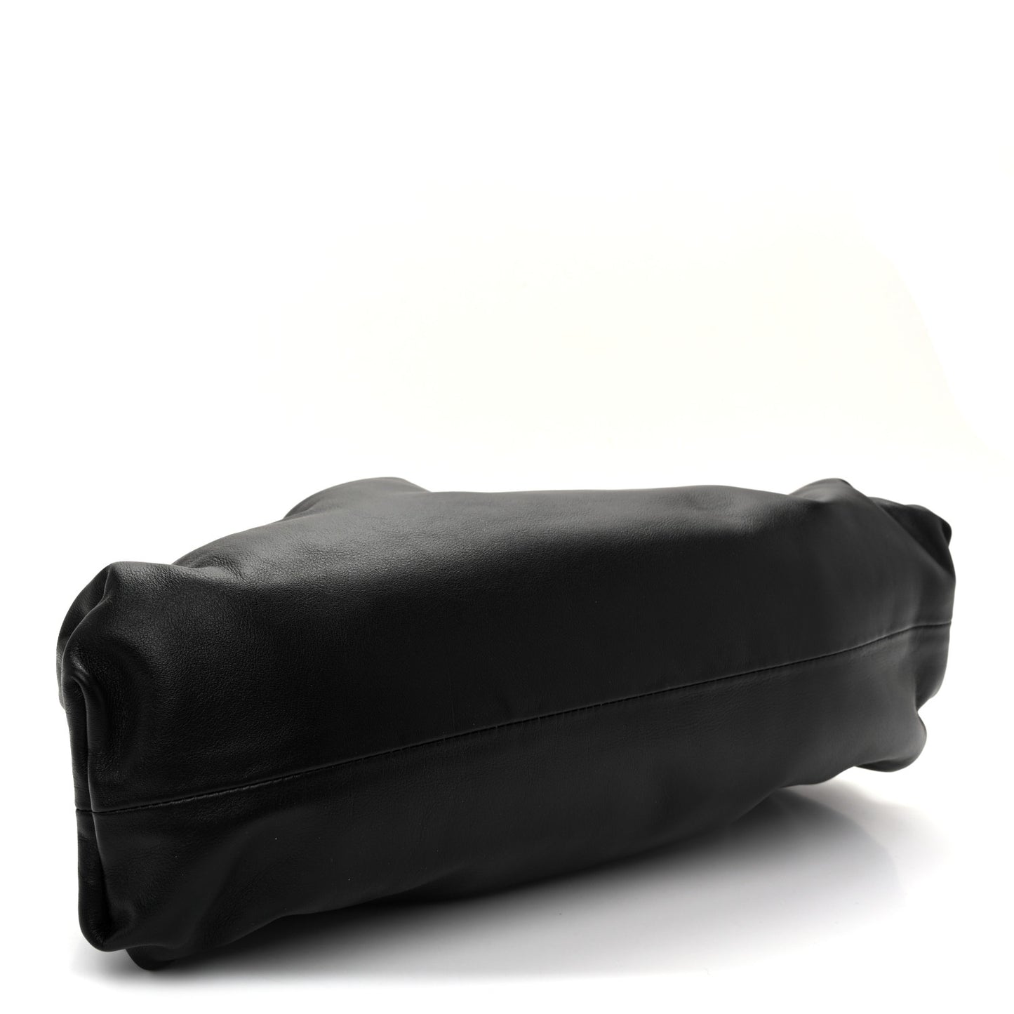 Smooth Butter Calf The Pouch Oversized Clutch Black