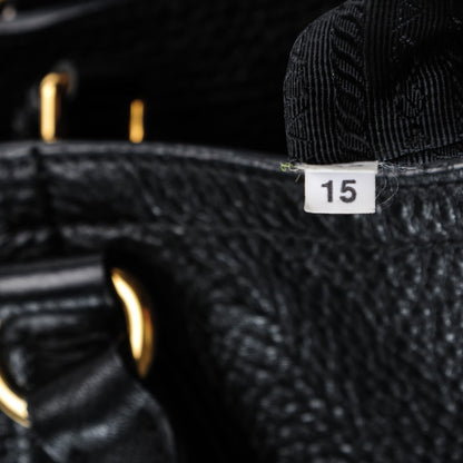 Prada Vitello Daino Tote Nero Black 8 of 9