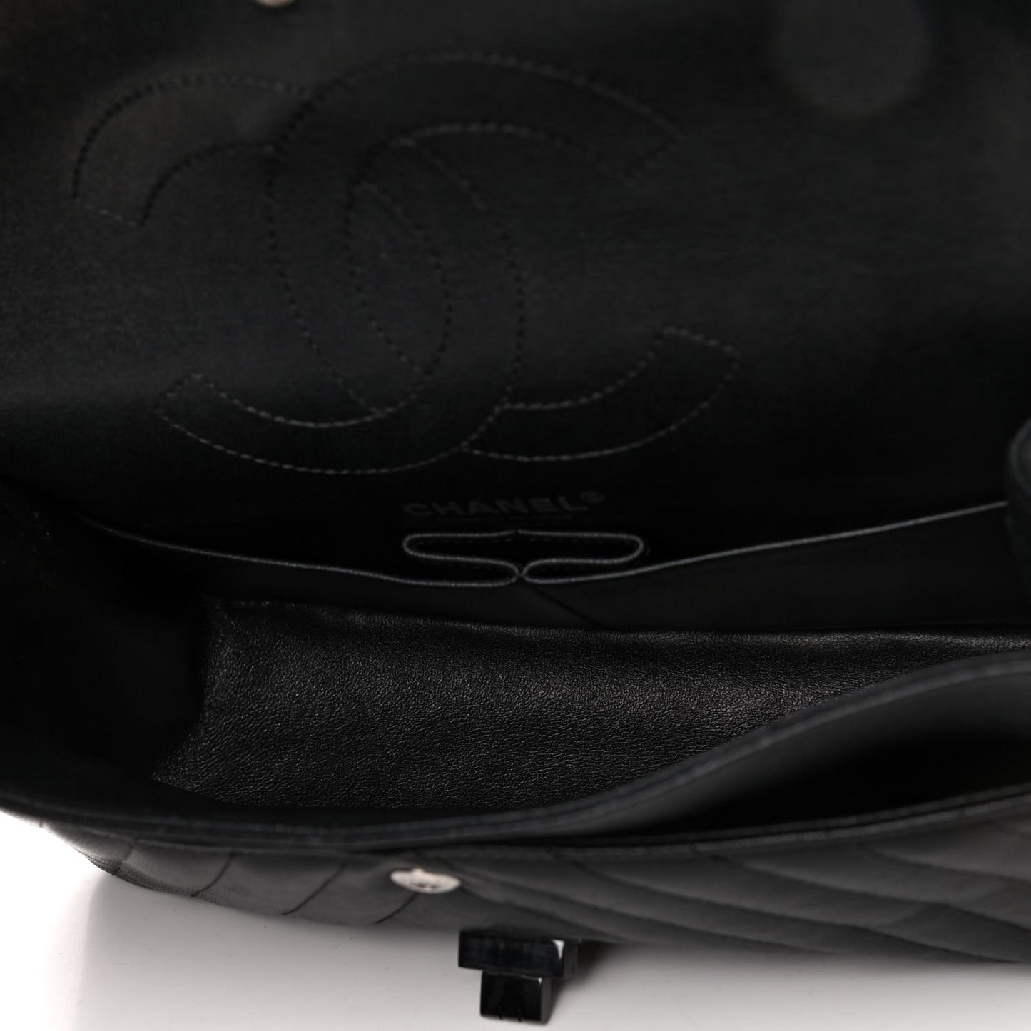 Sheepskin Chevron Quilted 2.55 Reissue 225 Double Flap So Black