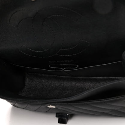 Chanel Sheepskin Chevron Quilted 2.55 Reissue 225 Double Flap So Black 4 of 4