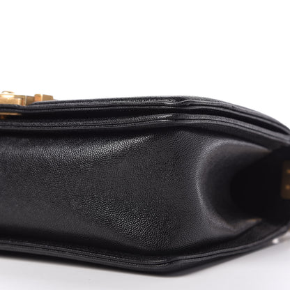 Chanel Caviar Chevron Quilted Medium Boy Flap Black 7 of 11