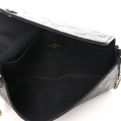 Louis Vuitton Empreinte Pochette Felicie Chain Wallet Black 6 of 9