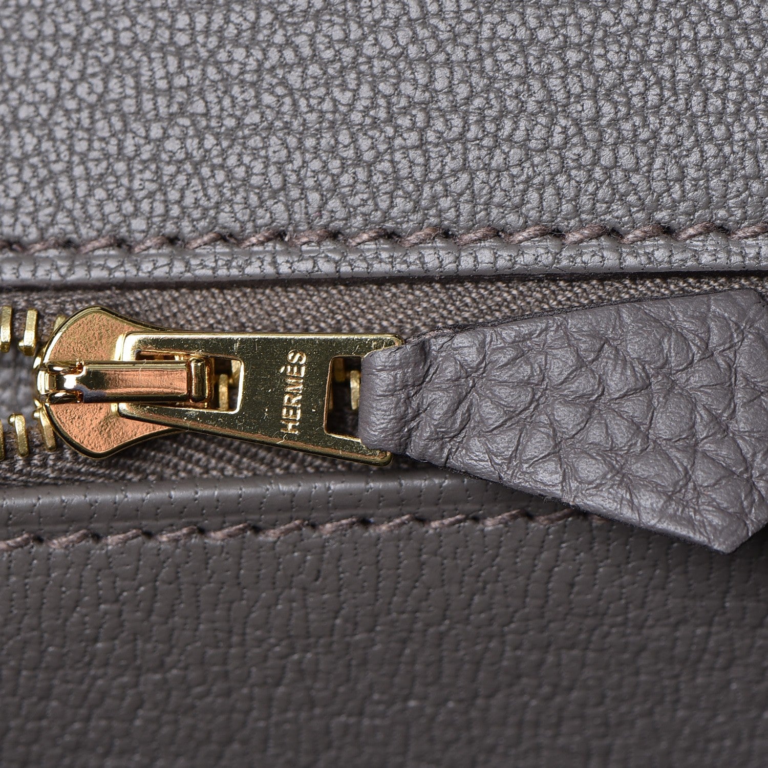 Hermes Togo Birkin 35 Etain 15 of 37
