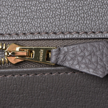 Hermes Togo Birkin 35 Etain 15 of 37