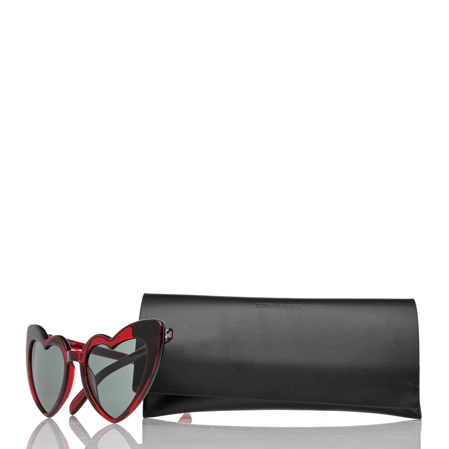 Acetate Heart Frame Loulou SL181 Sunglasses Burgundy