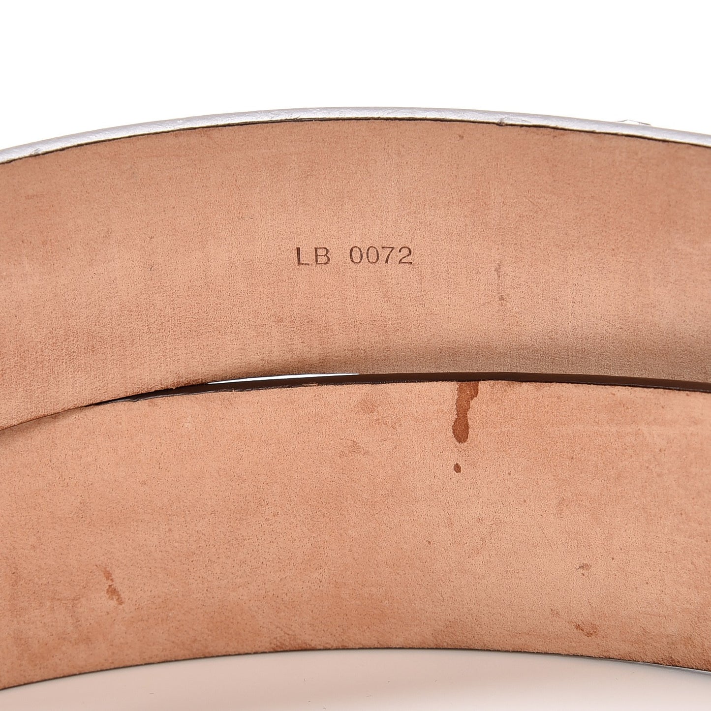 Monogram Ceinture Belt Silver Buckle 80 32