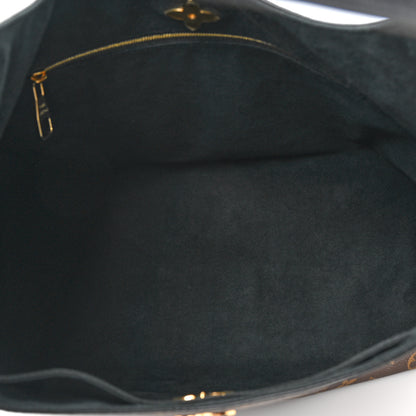 Louis Vuitton Monogram Flower Hobo Black 5 of 9