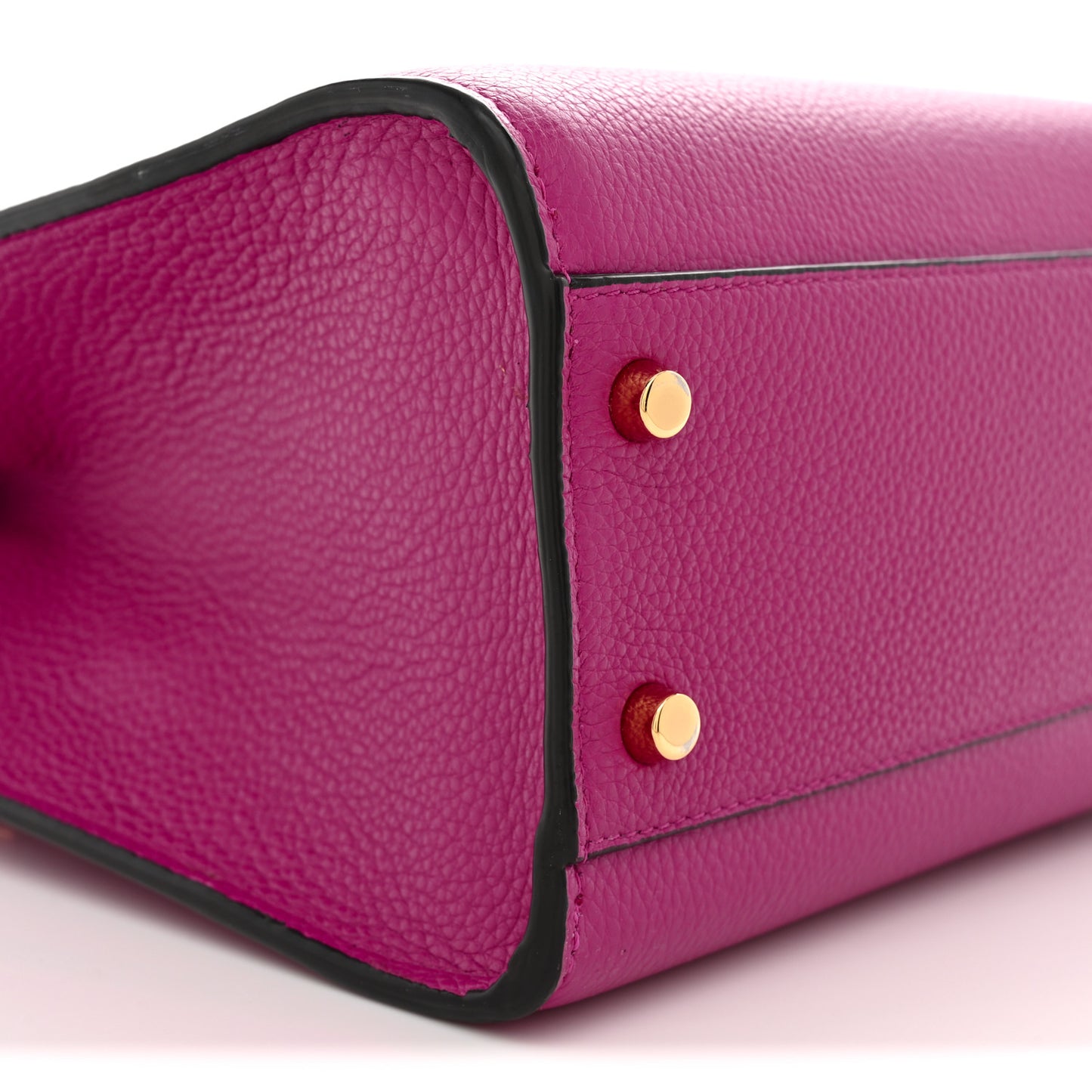 Grainy Calfskin Virtus Top Handle Tote Pink Light Pink