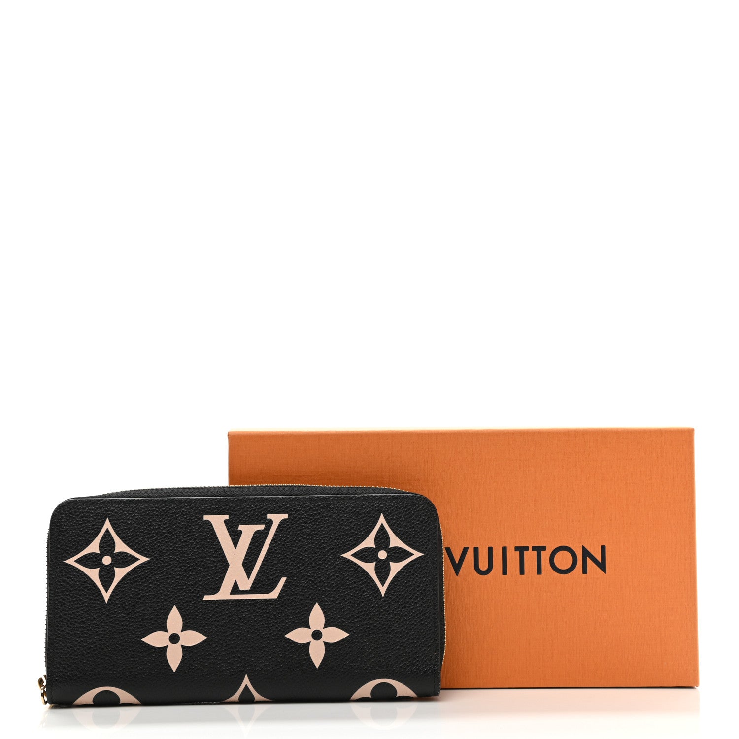 Louis Vuitton Empreinte Monogram Giant Zippy Wallet Black Beige 8 of 8