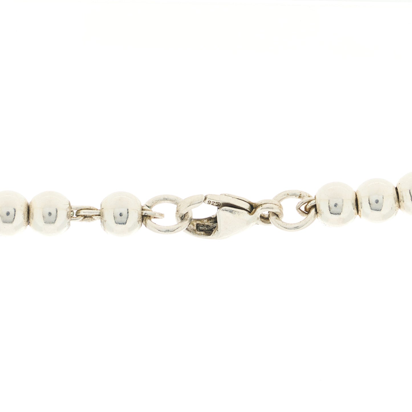 Sterling Silver Return to Tiffany Heart Tag Bead Necklace
