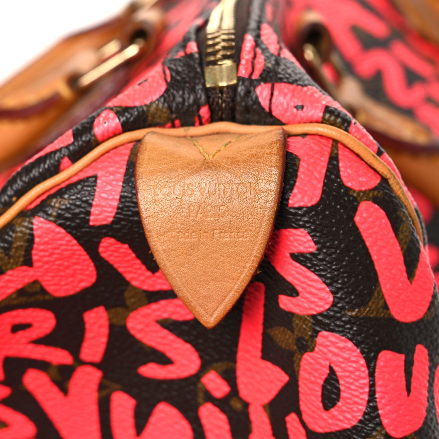 Monogram Graffiti Speedy 30 Fuchsia