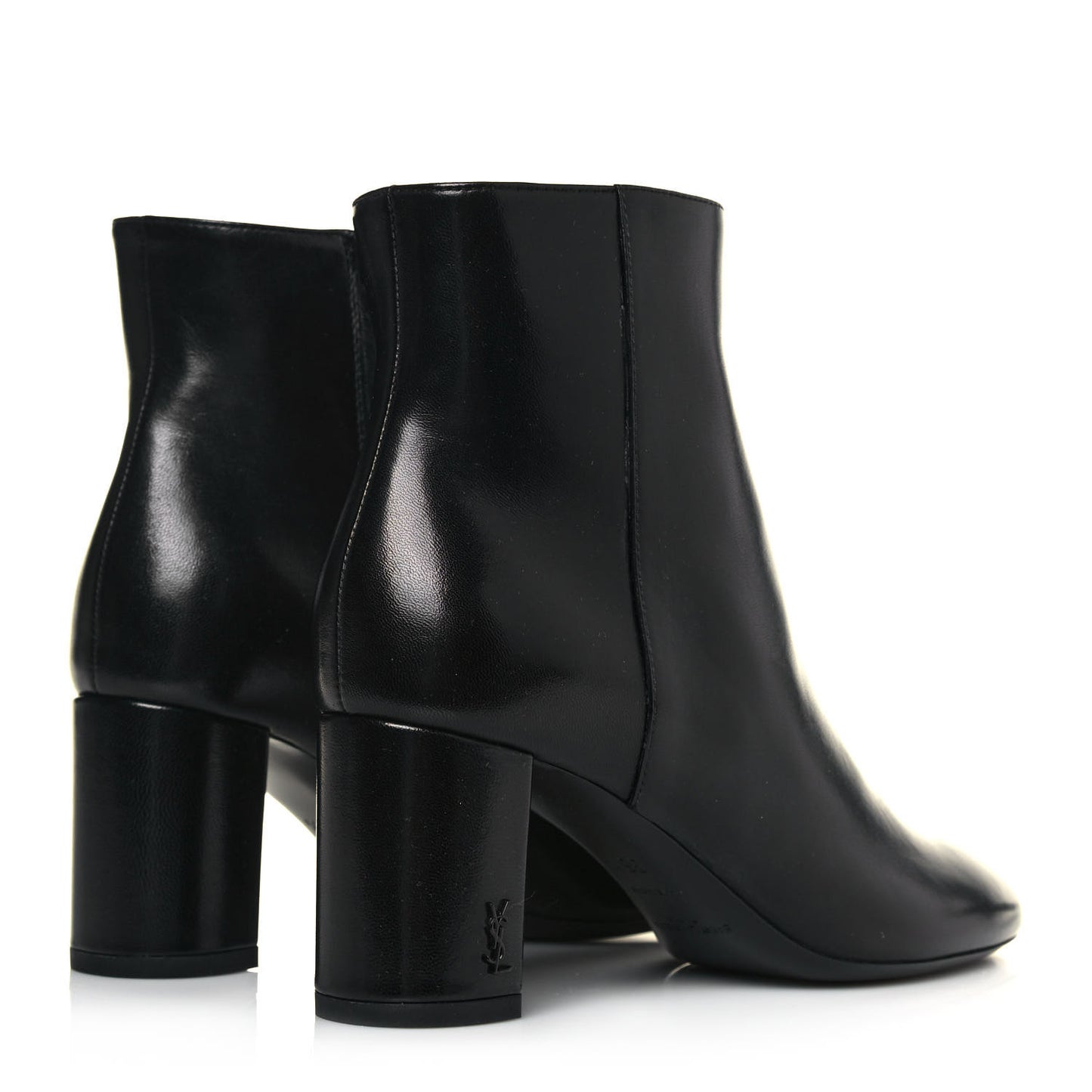 Calfskin Loulou 70 Ankle Boots 35.5 Black