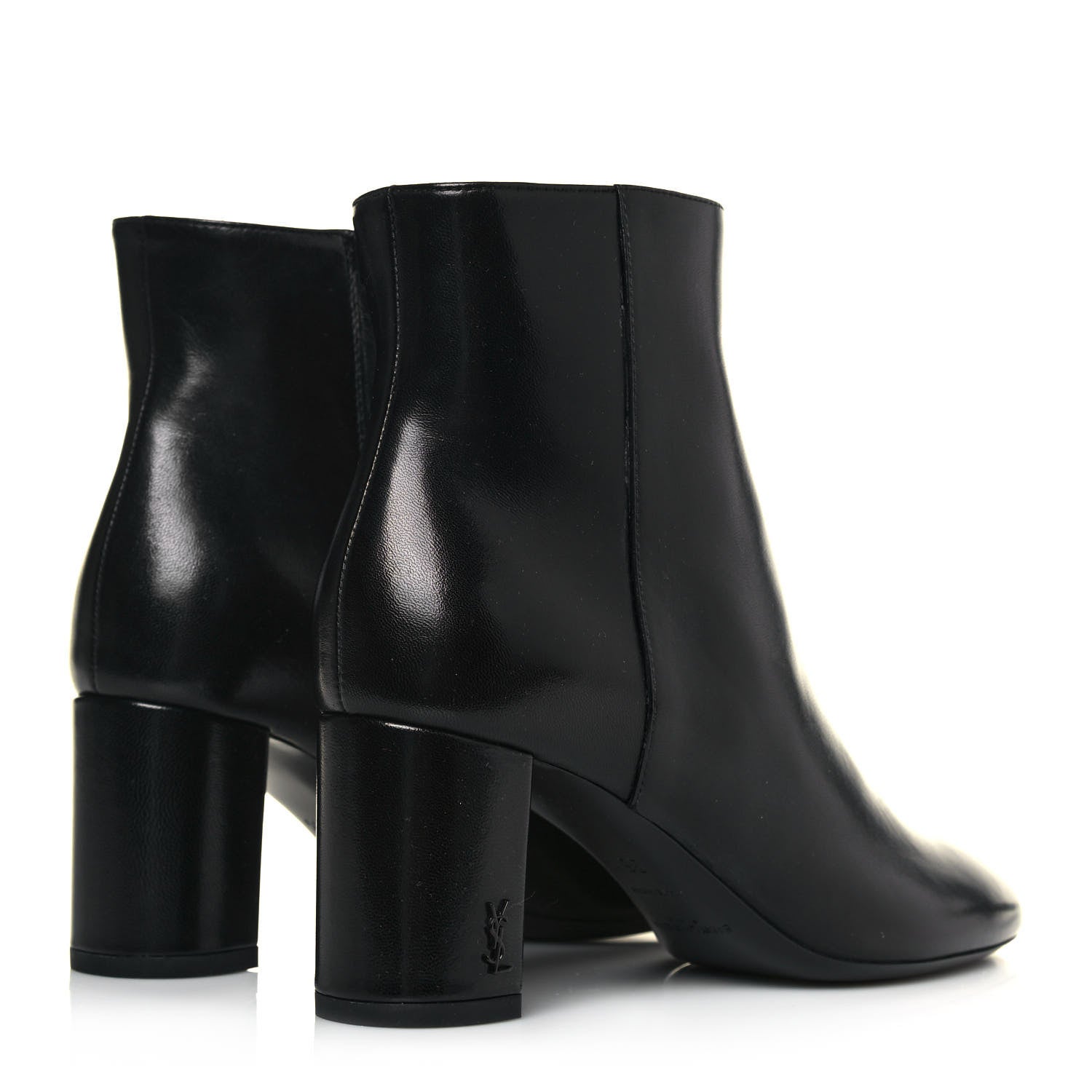 Saint Laurent Calfskin Loulou 70 Ankle Boots 35.5 Black 4 of 9