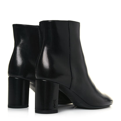 Saint Laurent Calfskin Loulou 70 Ankle Boots 35.5 Black 4 of 9