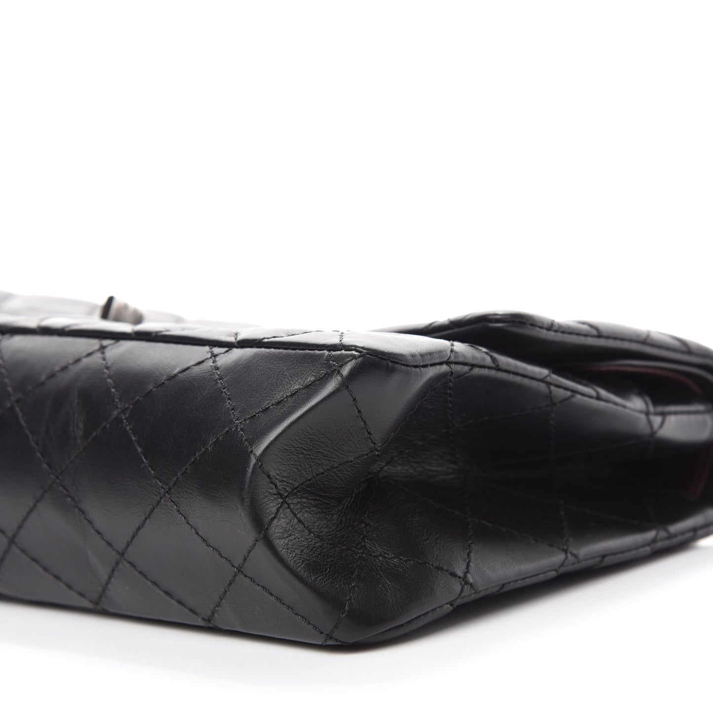 Aged Calfskin Quilted 2.55 Reissue 226 Flap Black