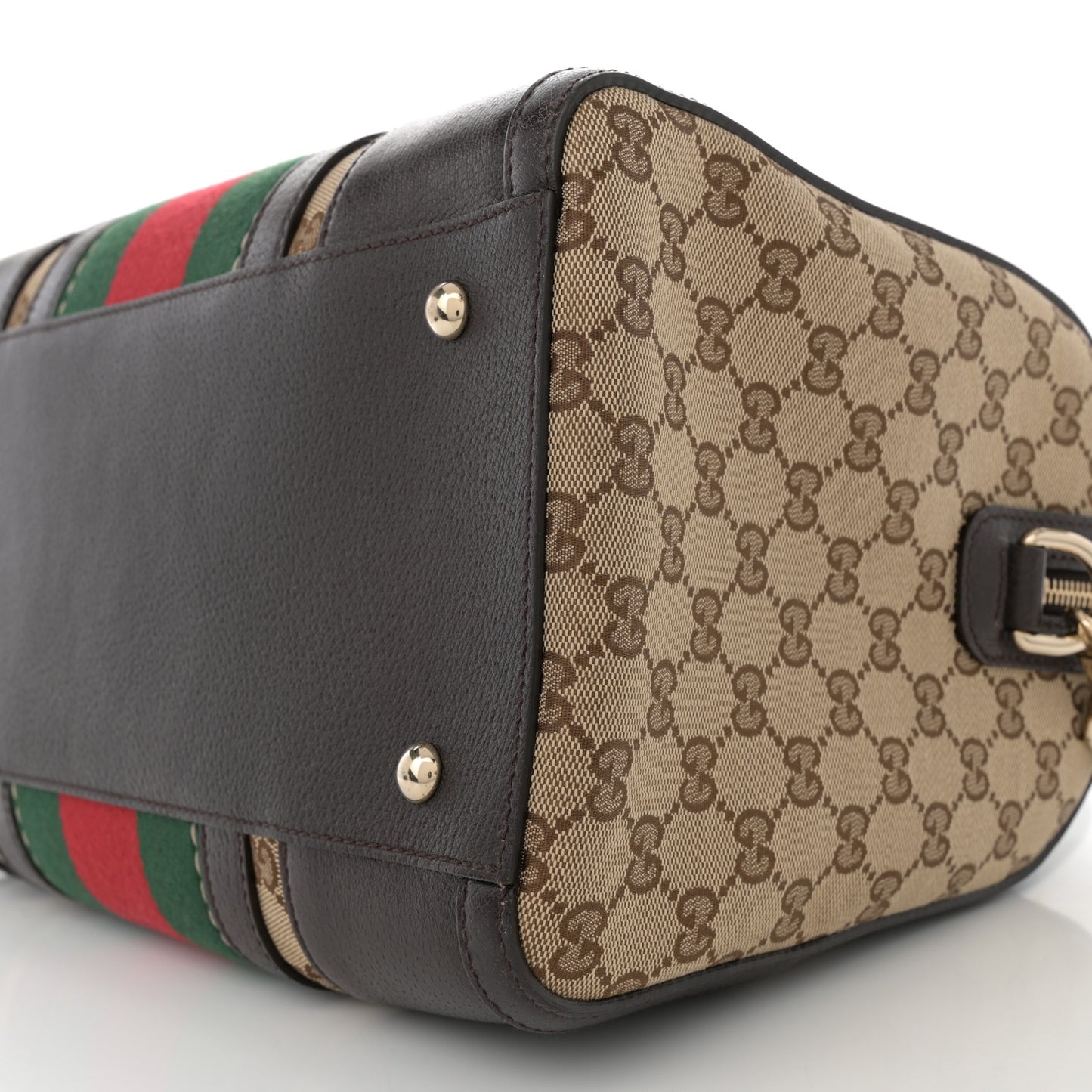 Monogram Vintage Web Medium Webby Bee Boston Dark Brown