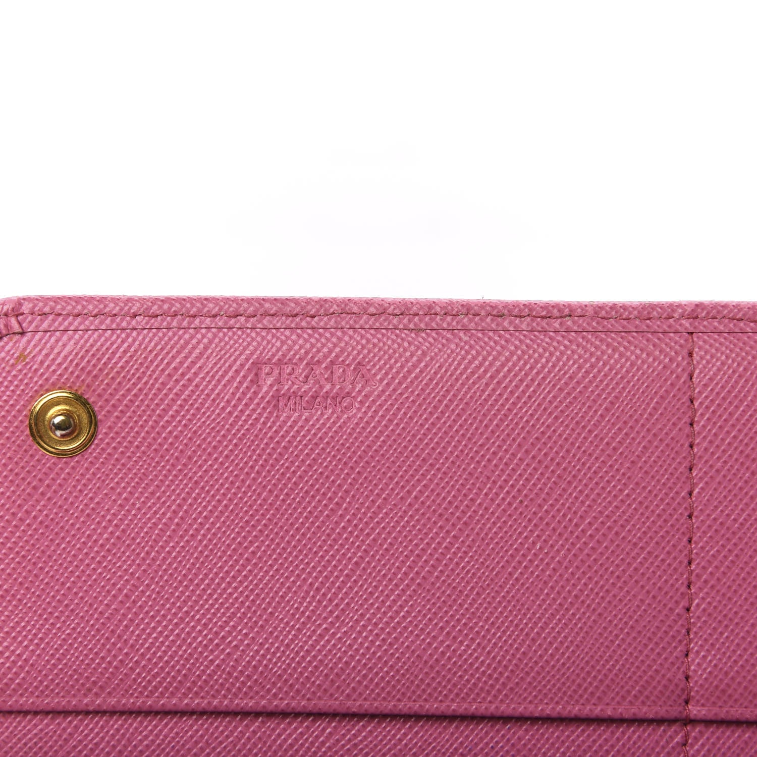 Prada Saffiano Metal Continental Flap Wallet Geranio 8 of 10