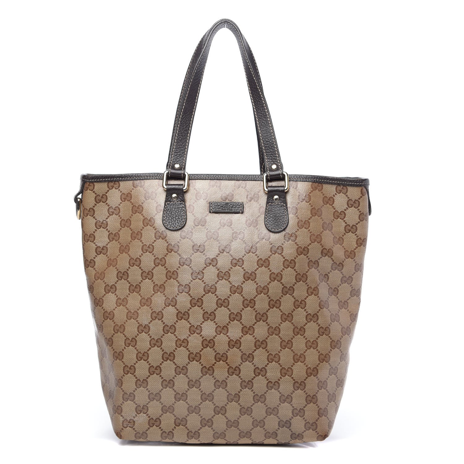Gucci Crystal Monogram Joy Tote Dark Brown 1 of 13