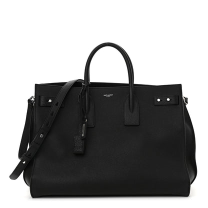 Saint Laurent Grained Calfskin Large Souple Sac De Jour Black 1 of 14