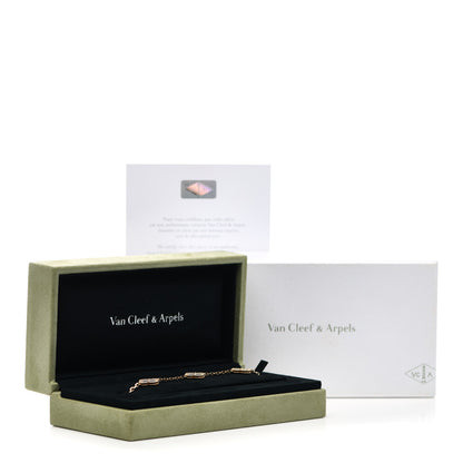 Van Cleef & Arpels 18K Yellow Gold Mother of Pearl 5 Motifs Vintage Alhambra Bracelet 6 of 6