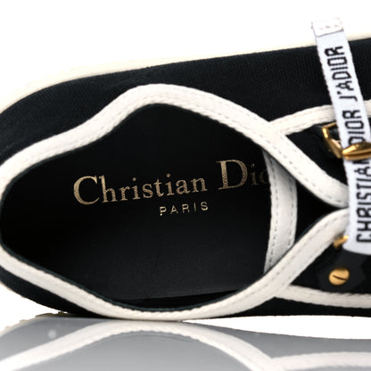 Christian Dior Canvas Walk'N'Dior Low Top Sneakers 37 Black 7 of 9