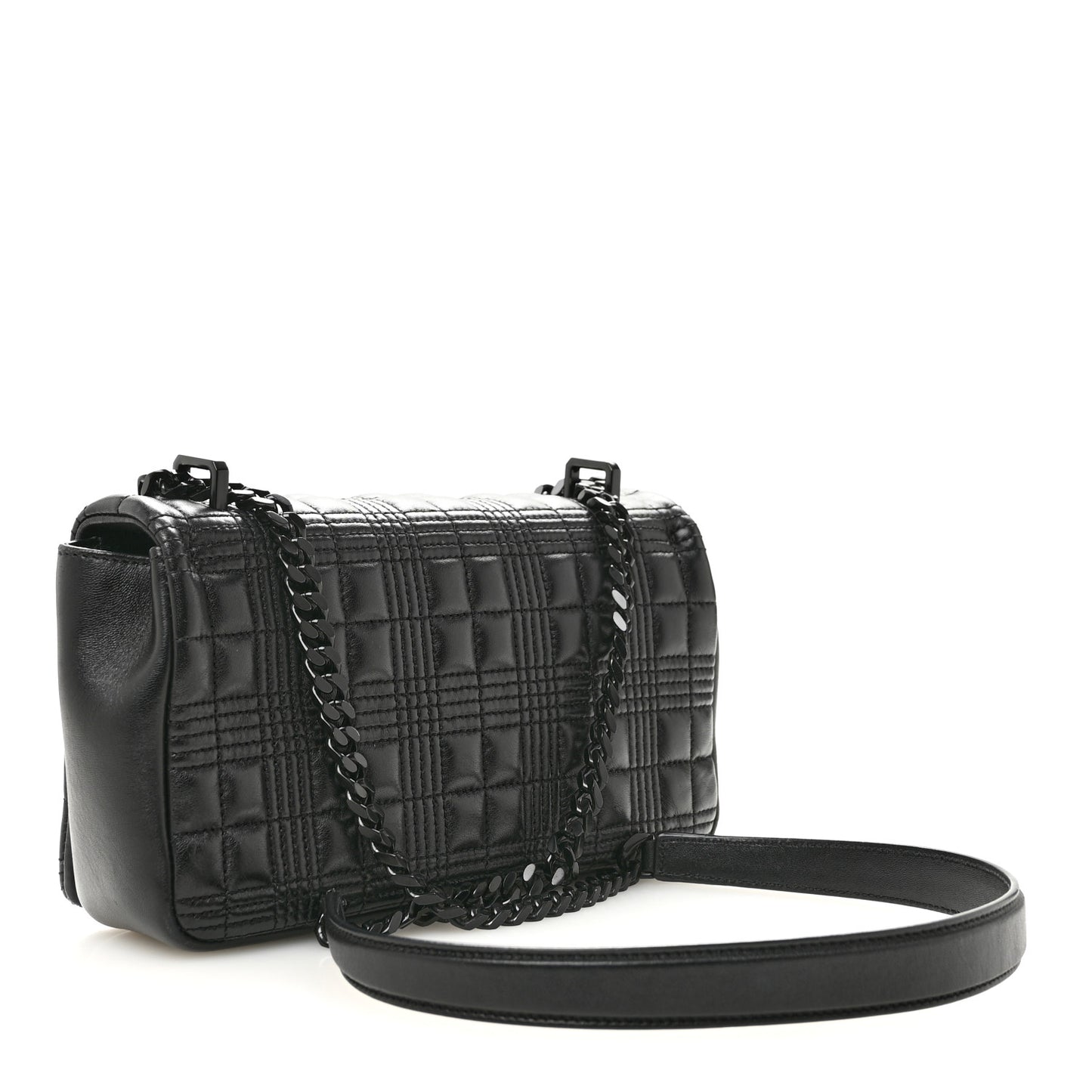 Lambskin Quilted Small Lola Bag Black