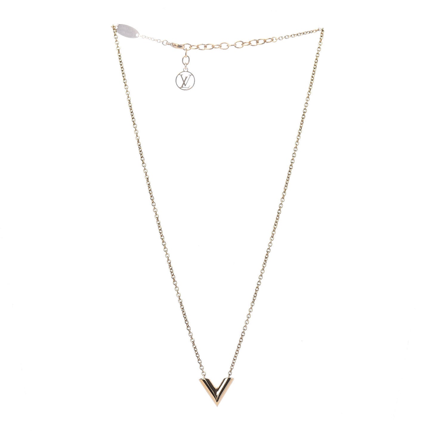 Essential V Necklace Gold