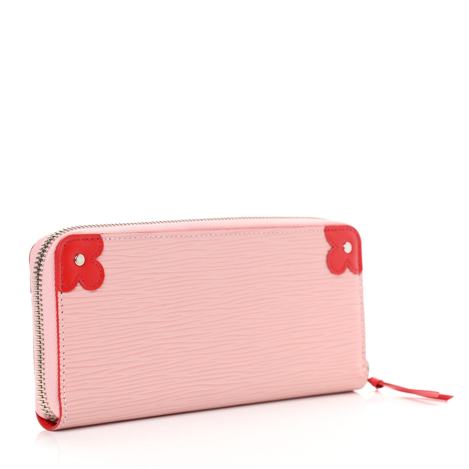 Louis Vuitton Epi Blooming Corners Clemence Wallet Rose Ballerine Coquelicot 3 of 8