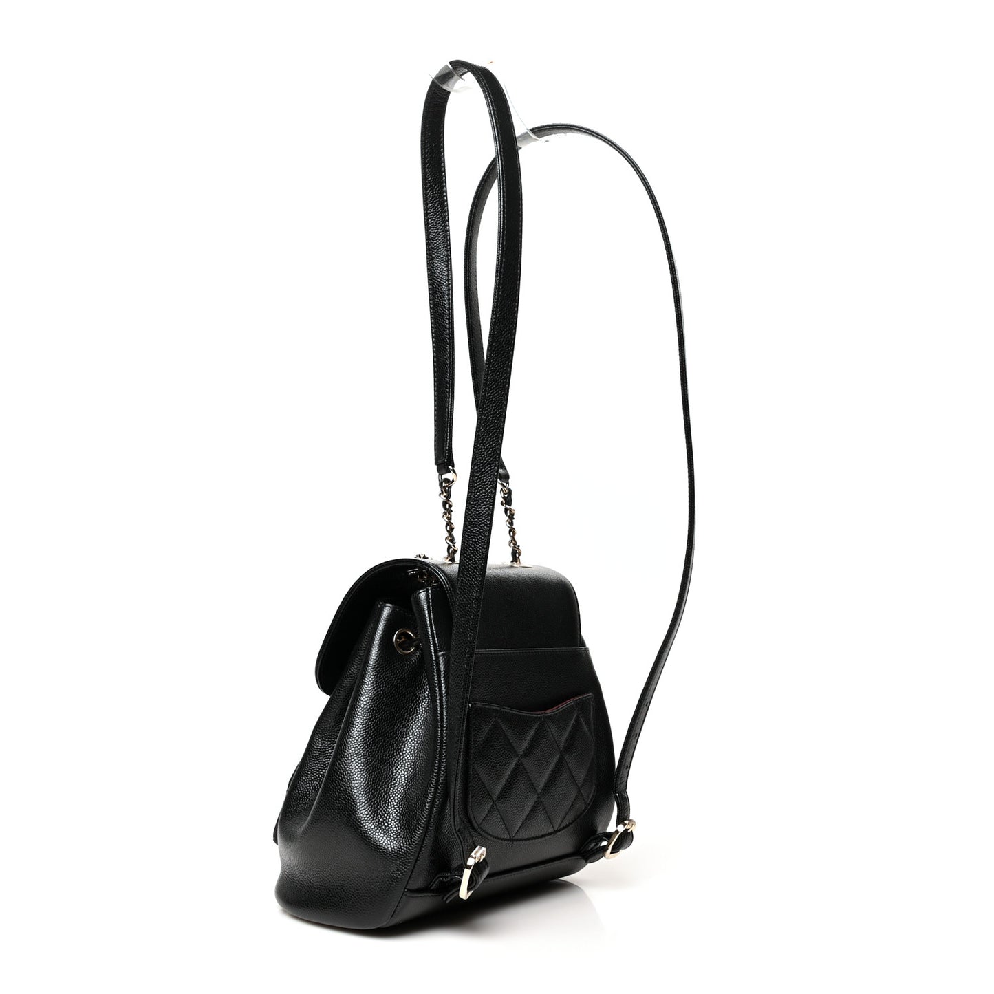 Caviar Quilted Mini Business Affinity Backpack Black