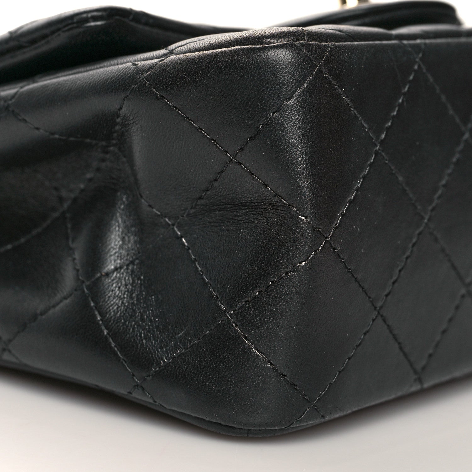Chanel Lambskin Quilted Mini Square Flap Black 9 of 11