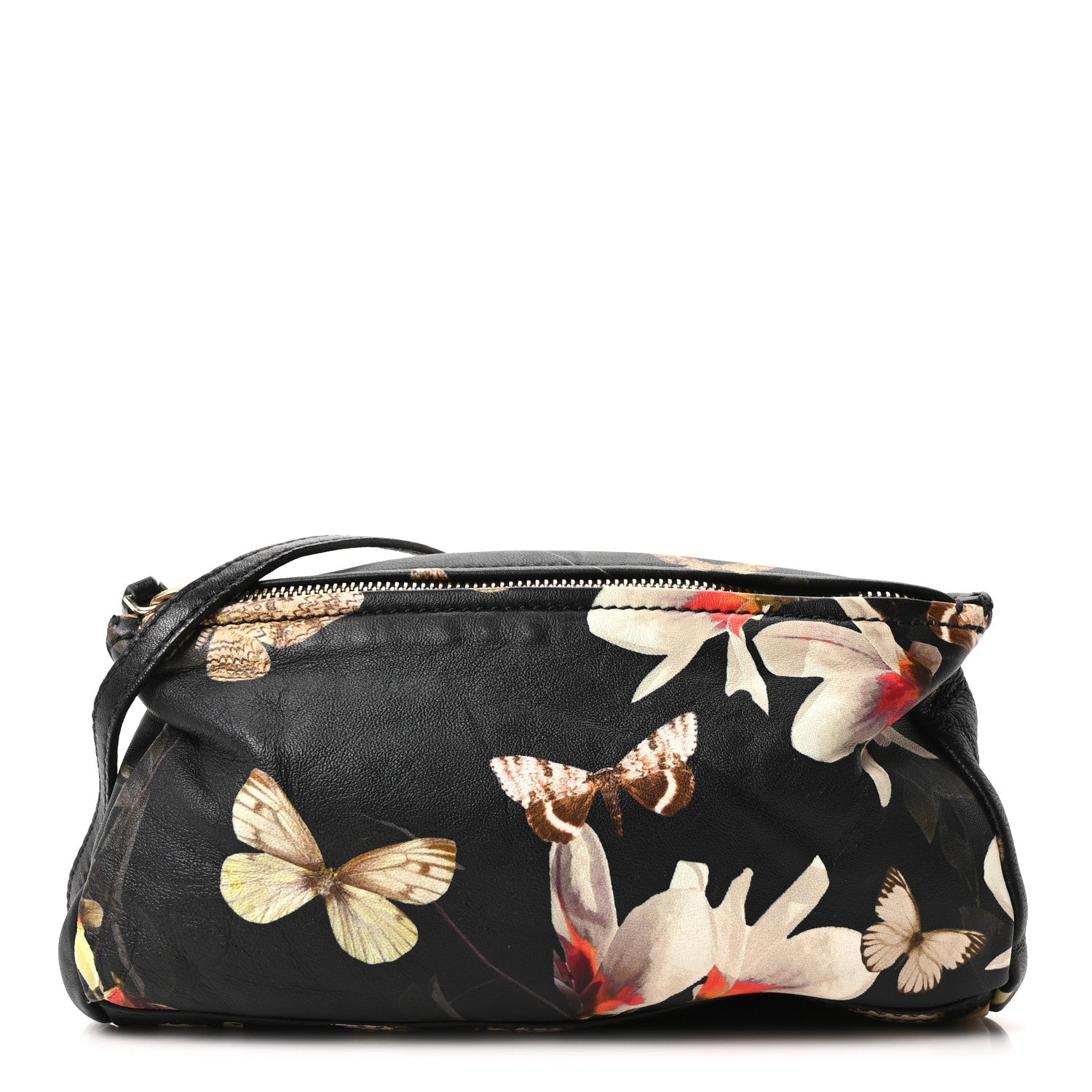 Givenchy Lambskin Magnolia and Moth Print Mini Pandora Black 1 of 10