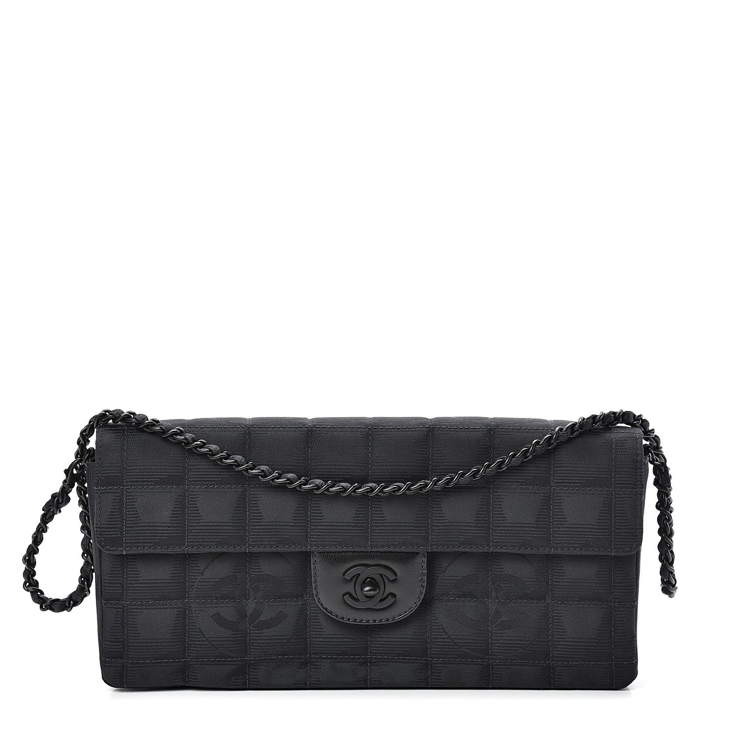 Nylon Travel East West Flap Black