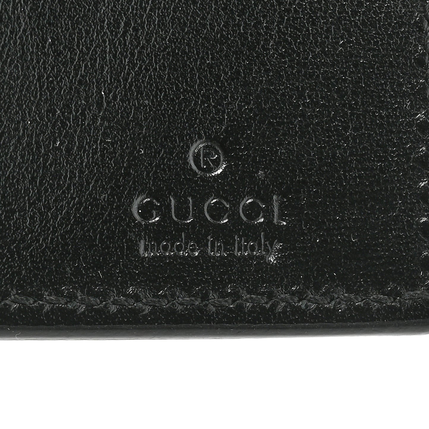 Calfskin GG Marmont 6 Key Holder Black