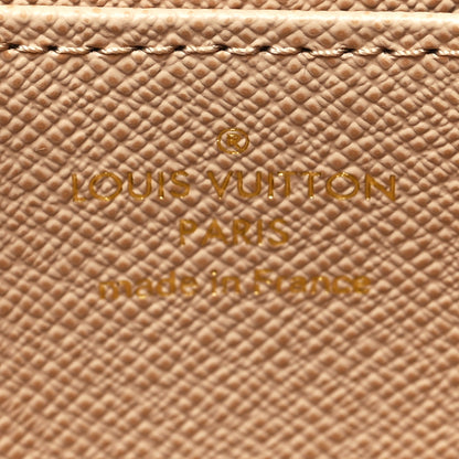 Louis Vuitton Lurex Jacquard Monogram Zippy Coin Purse Beige 6 of 8