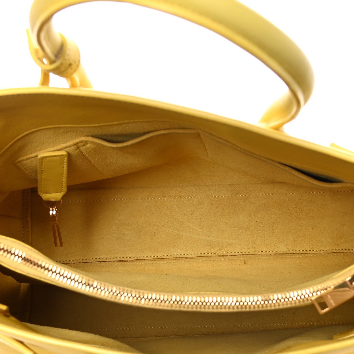 Calfskin Small Sac De Jour Bag Yellow