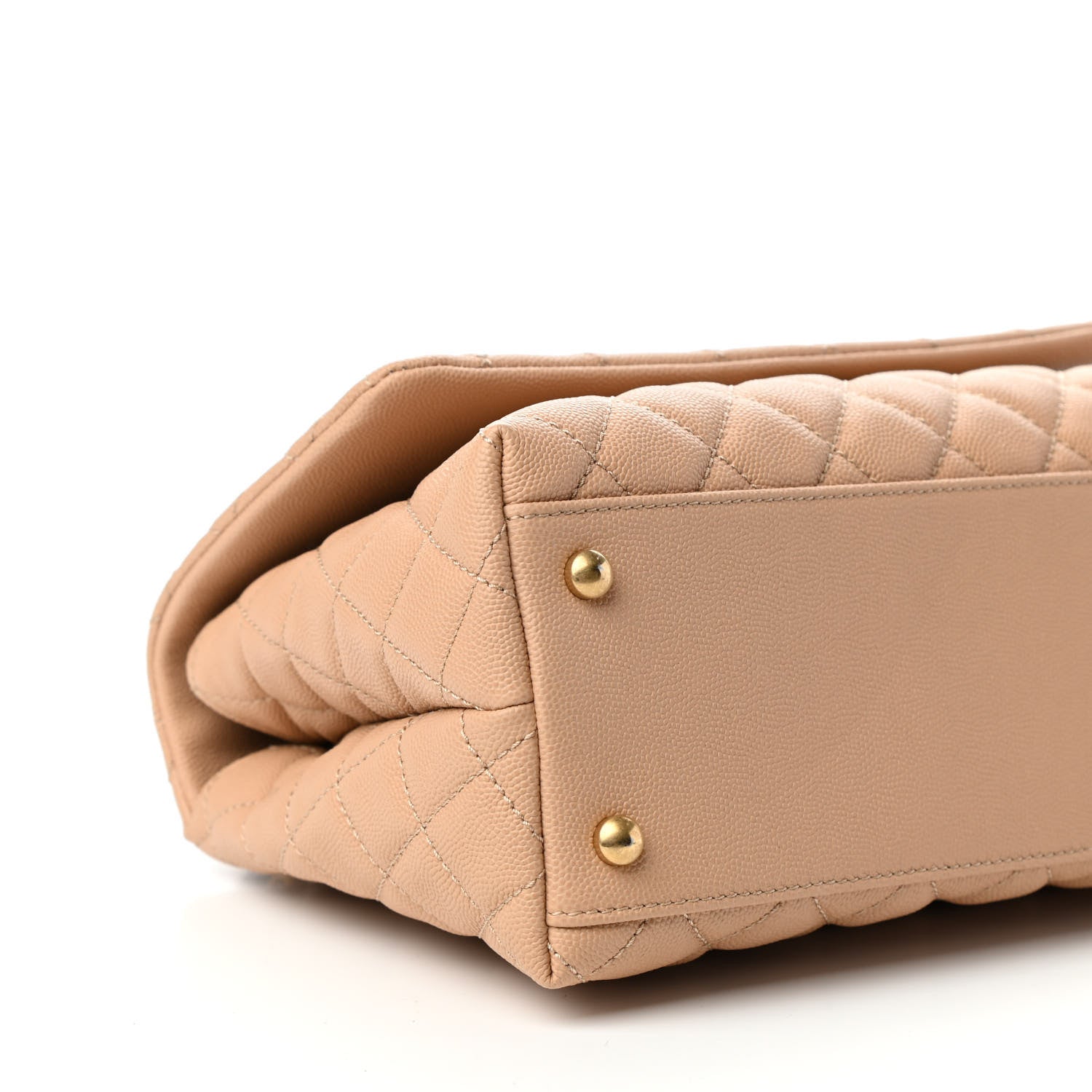 Chanel Caviar Lizard Embossed Quilted Small Coco Handle Flap Beige 8 of 9