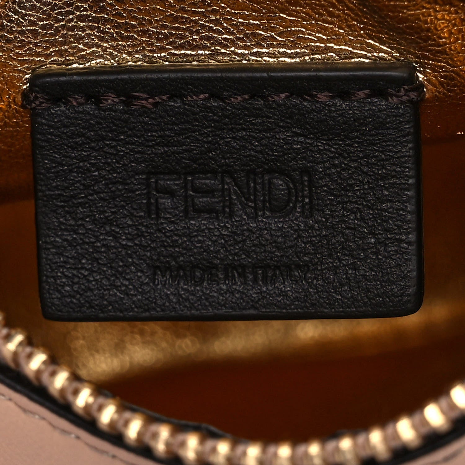Fendi Vitello Grace Matte Nano Fendigraphy Hobo Charm Light Rose 6 of 9