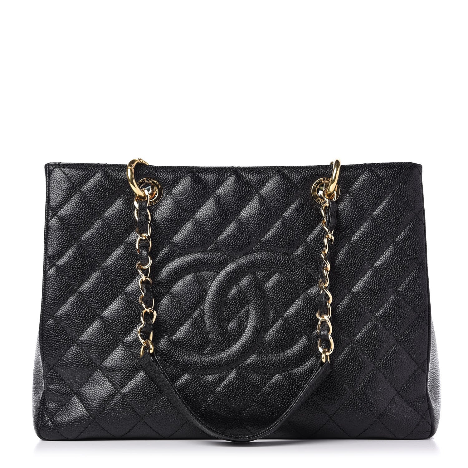 Chanel Caviar Quilted Grand Shopping Tote GST Black 1 of 11
