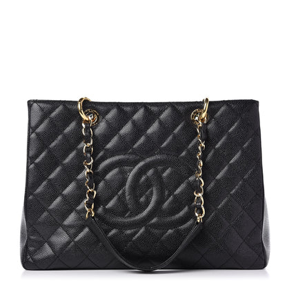 Chanel Caviar Quilted Grand Shopping Tote GST Black 1 of 11