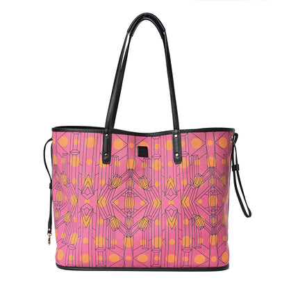 MCM Visetos Large Project Reversible Shopper Tote Cognac 3 of 28