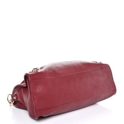 Balenciaga Chevre Gold Metallic Edge Hardware City Rouge Rubis 5 of 8