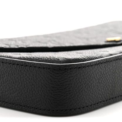 Louis Vuitton Empreinte Pochette Felicie Chain Wallet Black 9 of 12