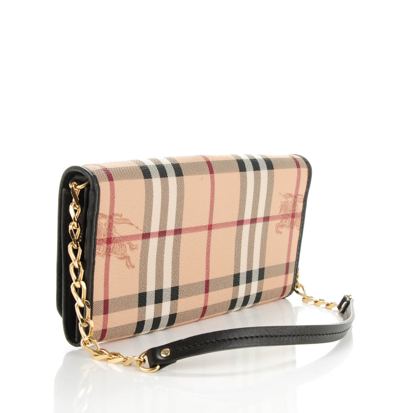 Haymarket Check Wallet With Chain Chocolate