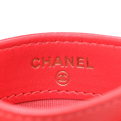Chanel Caviar Quilted Card Holder Red 6 of 9